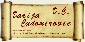 Darija Čudomirović vizit kartica